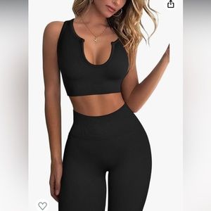 NWT Workout Outfit for Women 2 Piece Set (XS, black)